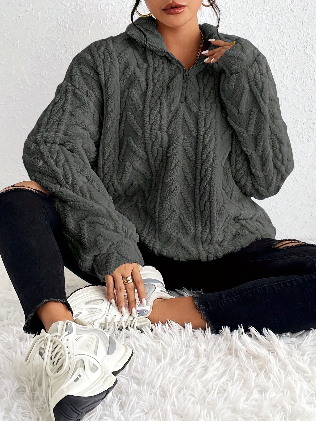 Empress | Knit Half Zip Jumper