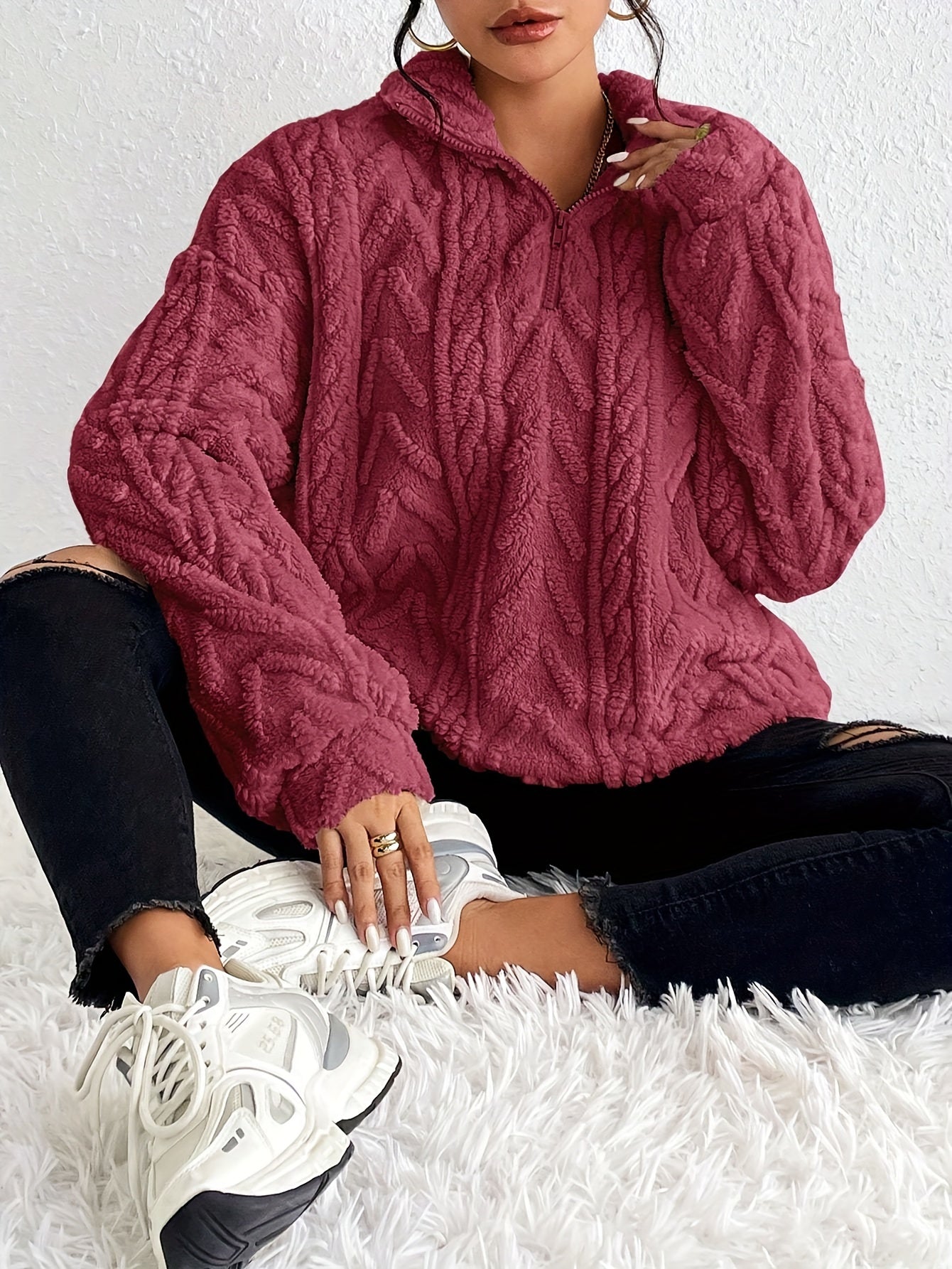 Empress | Knit Half Zip Jumper