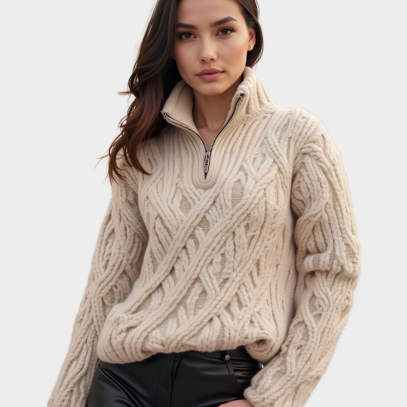 Empress | Knit Half Zip Jumper