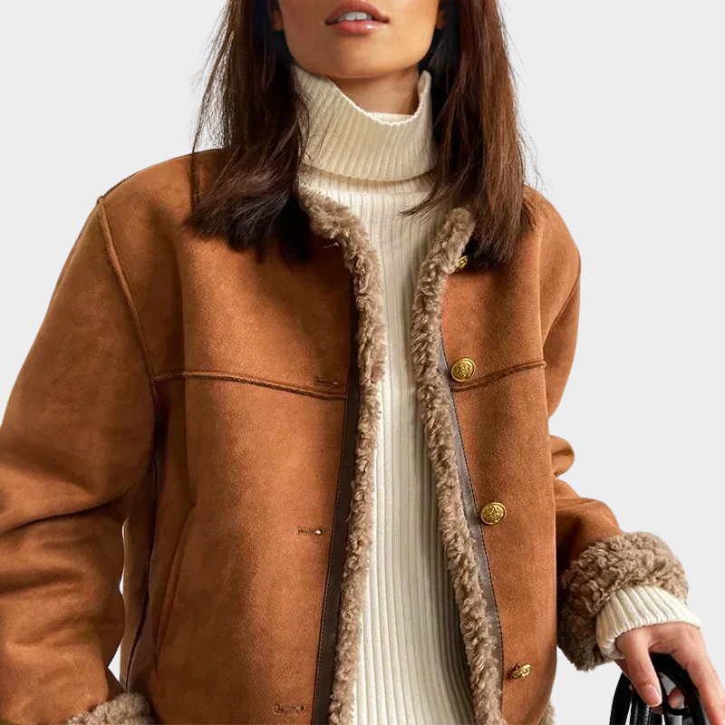 Empress | Shearling Button Jacket