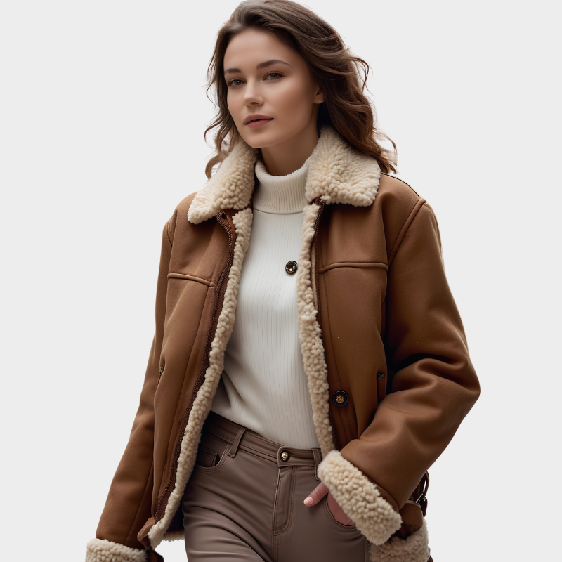 Empress | Shearling Button Jacket