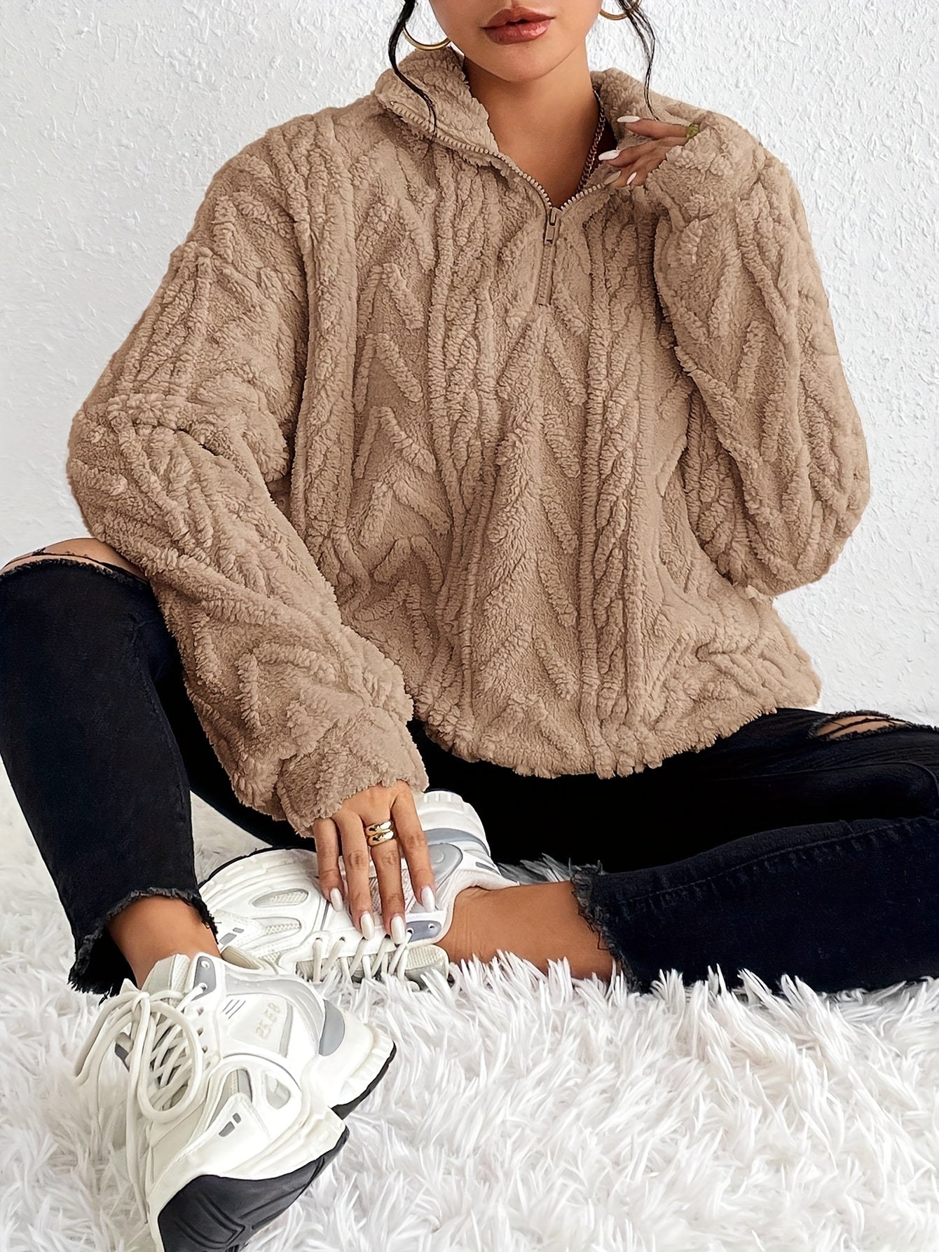 Empress | Knit Half Zip Jumper