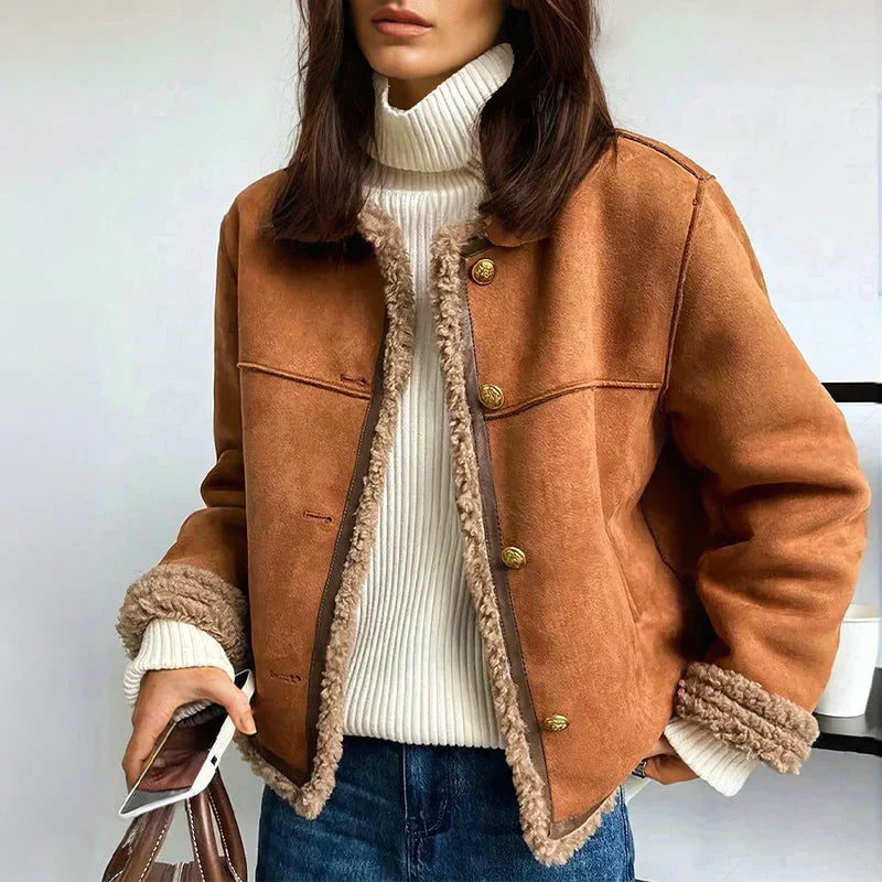 Empress | Shearling Button Jacket